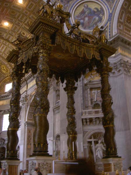 3058_Rome_San Pietro altar canopy